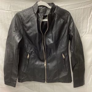 Giolshon Faux Leather Jacket
